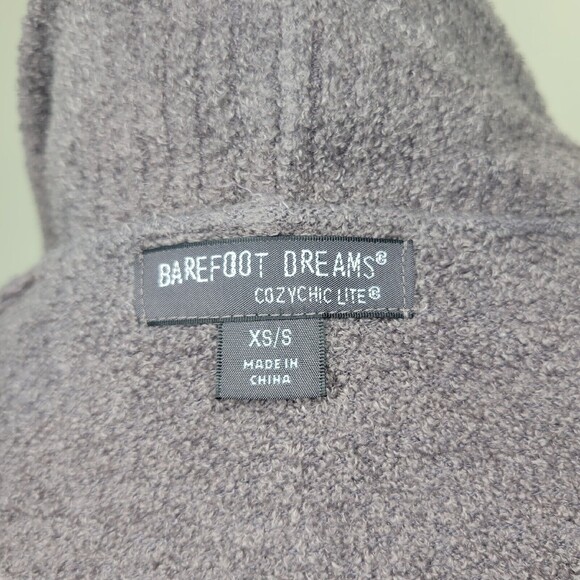 Barefoot Dreams Women's Size XS-Sm CozyChic Lite Circle Cardi in Charcoal Gray - Picture 4 of 13